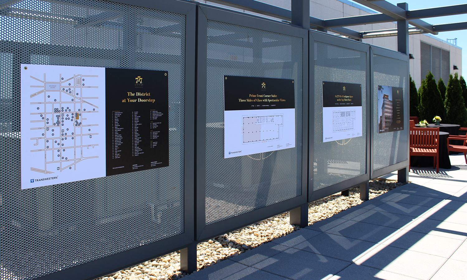 777 Sixth event photo: marketing boards