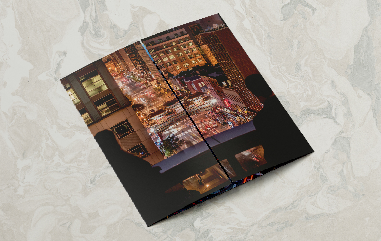 777 Sixth high-impact brochure: first gatefold open