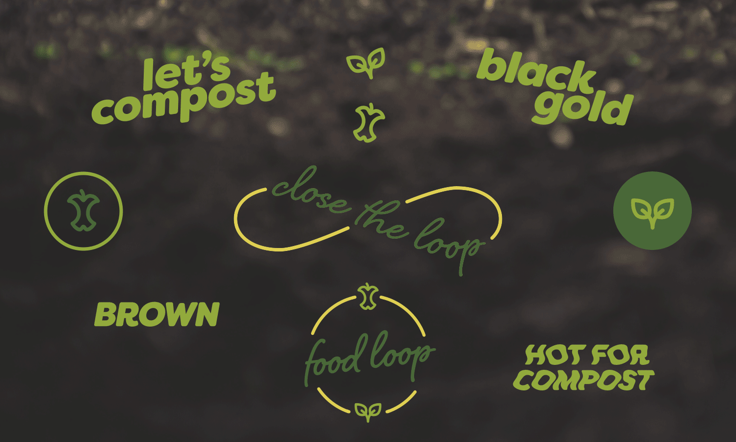 Animated gif stickers for Food Loop to use on Instagram